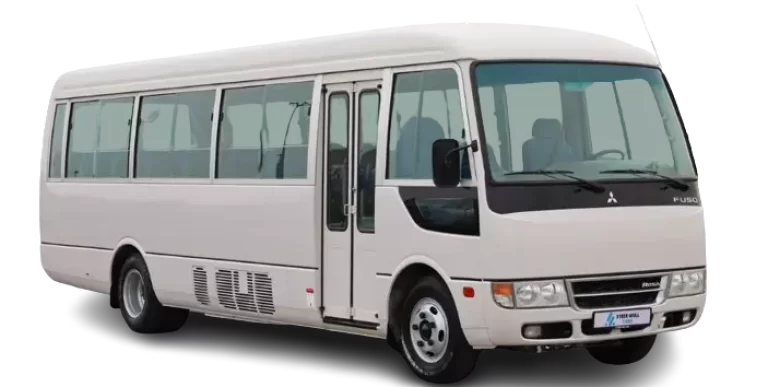 Coaster Rosa Bus for Dubai Airport Transfers